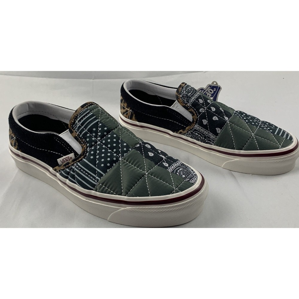 Vans Classic Slip-On Quilted Mix Anaheim Factory Mens Size 6 Women’s Size 7.5